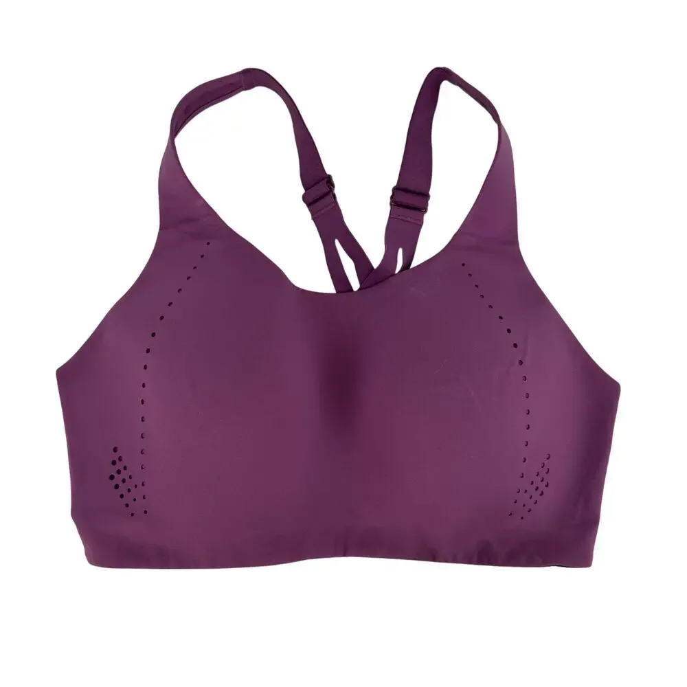 Lululemon Air Support Bra Womens Solid Purple Crossback Adjustable 36DD